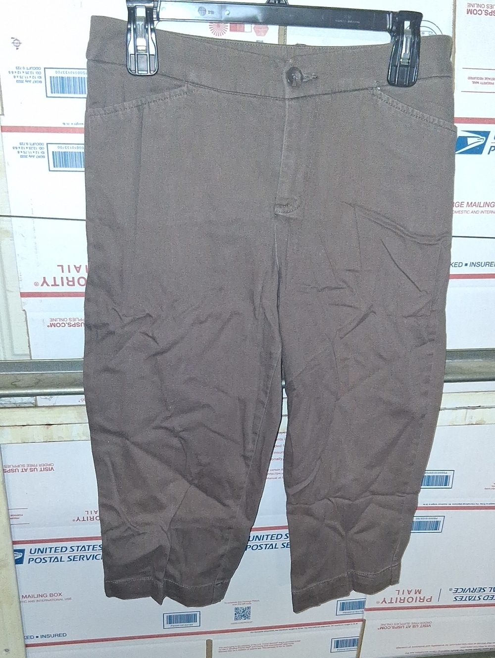 St. John's Bay Size 10 Brown Capri Pants (SKU A 40)